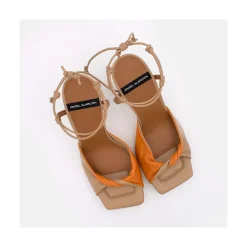 ANGEL ALARCON Karyn - Leather High Heel Sandals With Padded Insole<Vrouwen Sandals