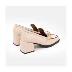 ANGEL ALARCON Kiski - Leather Block Heel Women S Moccasin<Vrouwen Last Units