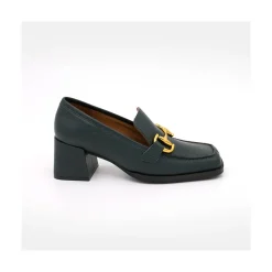 ANGEL ALARCON Kiski - Leather Block Heel Women S Moccasin<Vrouwen Last Units