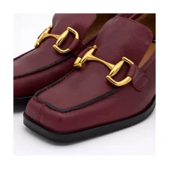 ANGEL ALARCON Kiski - Leather Block Heel Women S Moccasin<Vrouwen Last Units