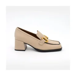 ANGEL ALARCON Kiski - Leather Block Heel Women S Moccasin<Vrouwen Last Units
