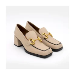 ANGEL ALARCON Kiski - Leather Block Heel Women S Moccasin<Vrouwen Last Units