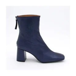 ANGEL ALARCON Lauryn - Leather Ankle Boots With A Metallic Ornament<Vrouwen Metallized Shoes