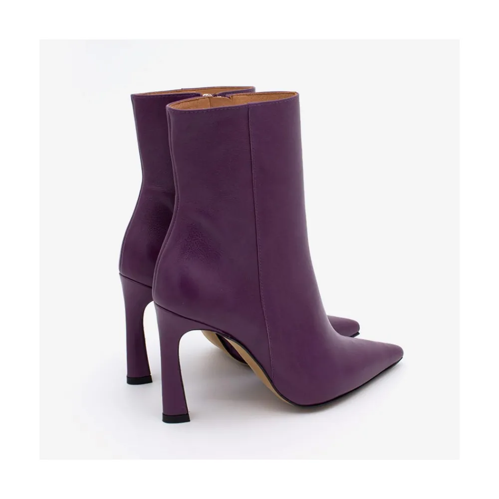 ANGEL ALARCON Leire - Leather Pointed Toe High Heel Booties<Vrouwen Last Units