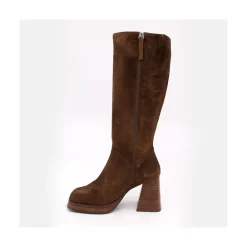 ANGEL ALARCON Liberia - Suede Boots With Block Heel And Platform<Vrouwen Last Units