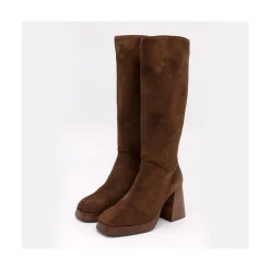ANGEL ALARCON Liberia - Suede Boots With Block Heel And Platform<Vrouwen Last Units