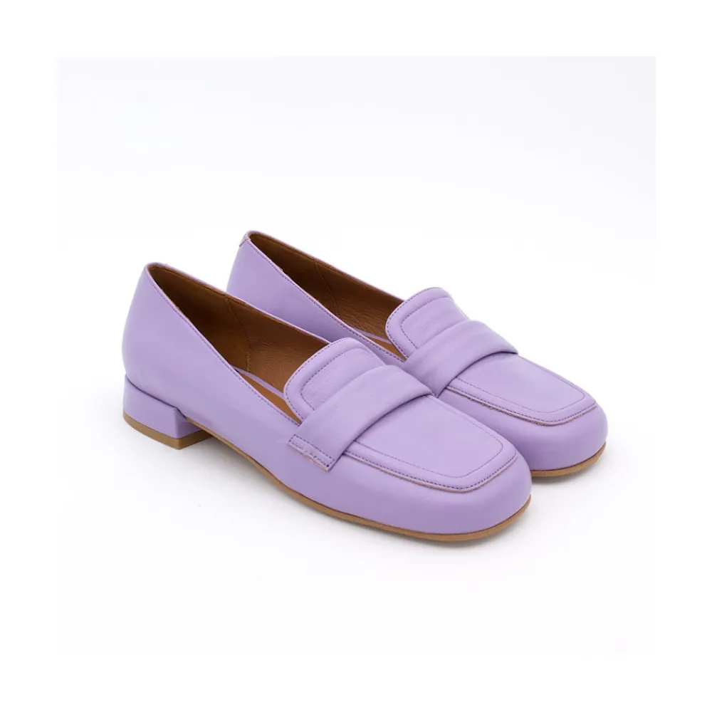 ANGEL ALARCON Lisa - Leather Rounded Toe Leather Woman Mocassin<Vrouwen Ballerinas