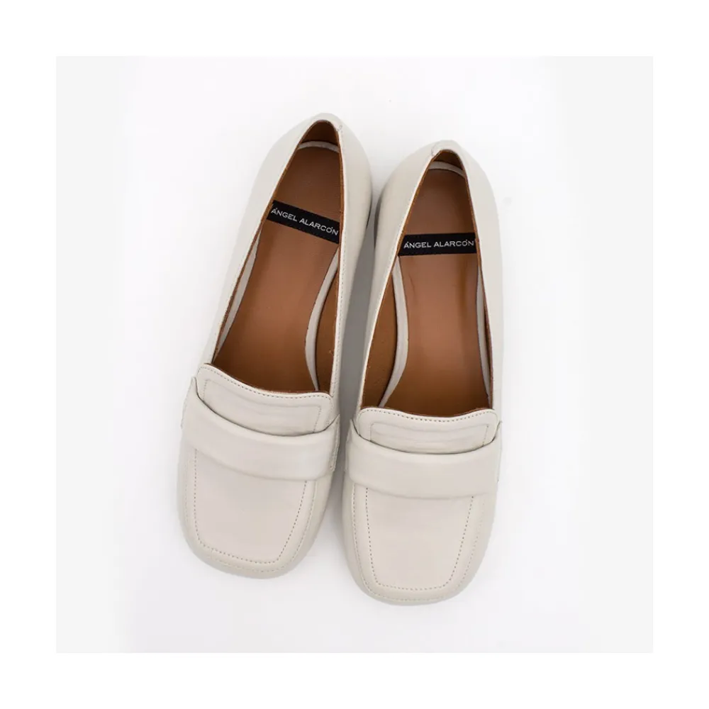 ANGEL ALARCON Lisa - Leather Rounded Toe Leather Woman Mocassin<Vrouwen Ballerinas