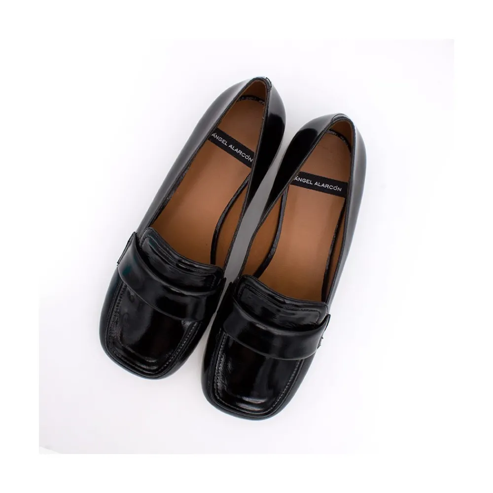 ANGEL ALARCON Lisa - Rounded Toe Leather Woman Mocassin<Vrouwen Ballerinas