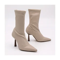 ANGEL ALARCON Lori - Stretch Ankle Boot With High Heel And Pointed Toe<Vrouwen Heeled Shoes