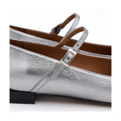 ANGEL ALARCON Lynn - Shiny Leather Mary Jane Shoes With Square Toe<Vrouwen Metallized Shoes