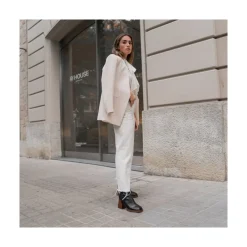 ANGEL ALARCON Managua - Elastic Sock-Type Boots With High Geometric Heels<Vrouwen Boots And Booties