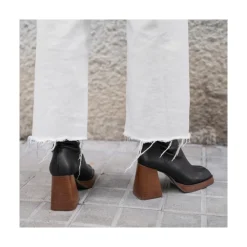 ANGEL ALARCON Managua - Elastic Sock-Type Boots With High Geometric Heels<Vrouwen Boots And Booties