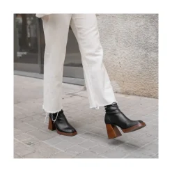 ANGEL ALARCON Managua - Elastic Sock-Type Boots With High Geometric Heels<Vrouwen Boots And Booties