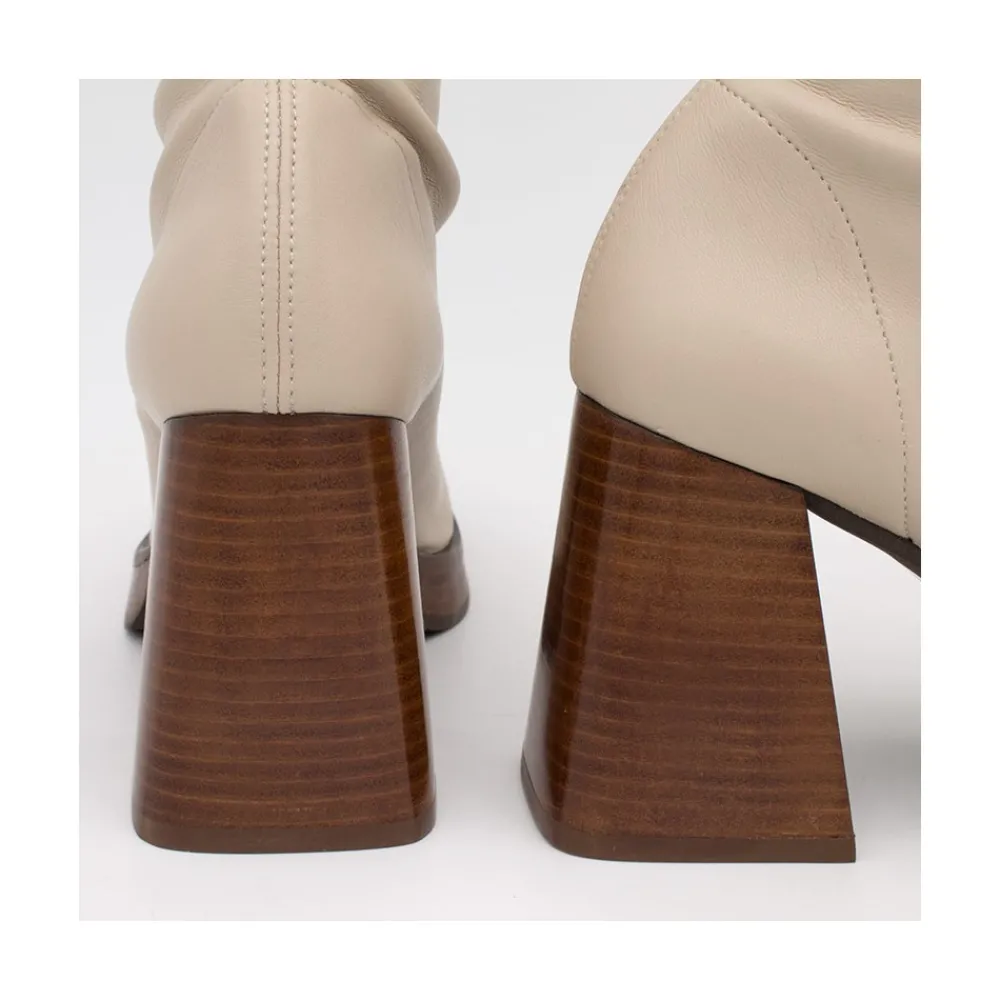 ANGEL ALARCON Managua - Elastic Sock-Type Boots With High Geometric Heels<Vrouwen Boots And Booties