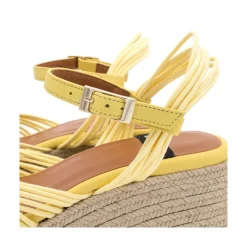 ANGEL ALARCON Martha - Foamed Wedge Leather Sandals<Vrouwen Sandals