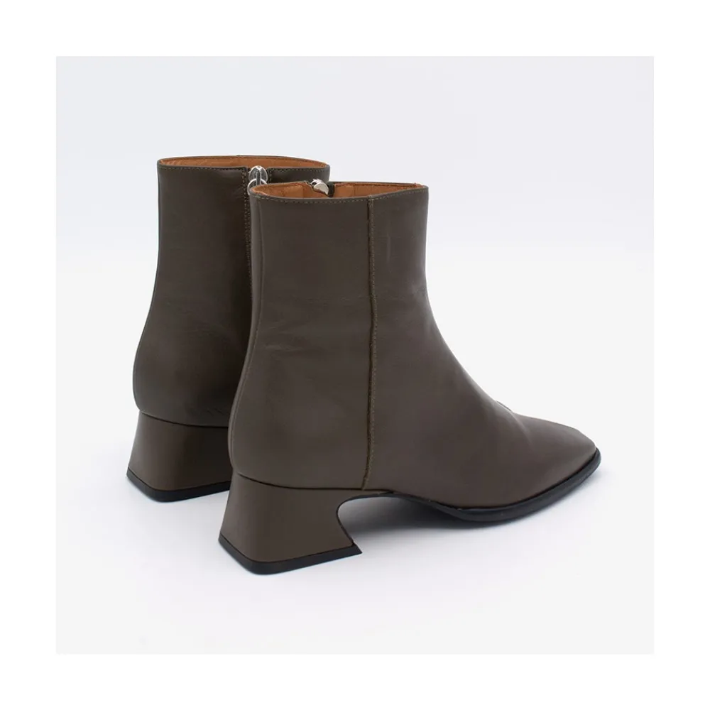 ANGEL ALARCON Masha - Comfortable Leather Woman Booties With Low Heel<Vrouwen Boots And Booties