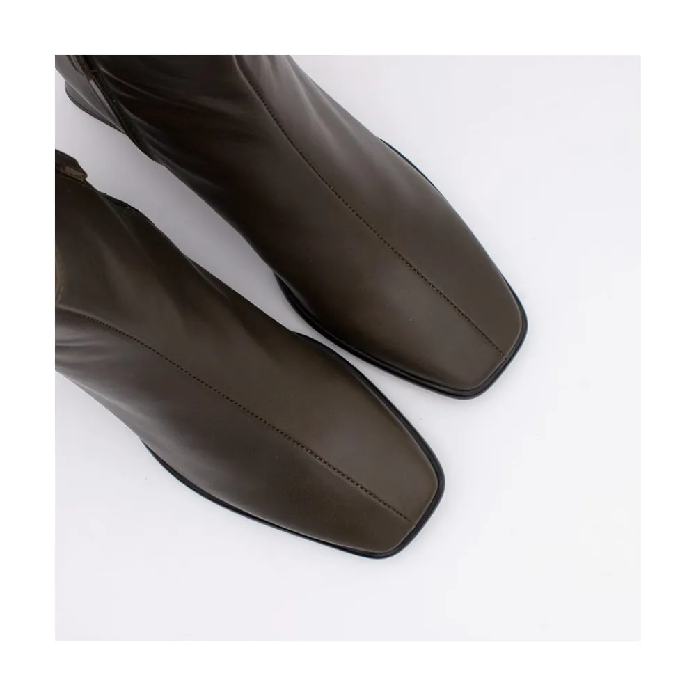 ANGEL ALARCON Masha - Comfortable Leather Woman Booties With Low Heel<Vrouwen Boots And Booties
