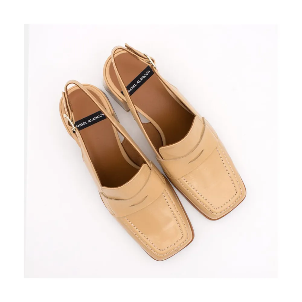 ANGEL ALARCON Melanie - Slingback Leather Woman Mocassin<Vrouwen Last Units