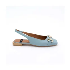ANGEL ALARCON Michelle - Slingback Flat Shoe With Metallic Ornament<Vrouwen Ballerinas