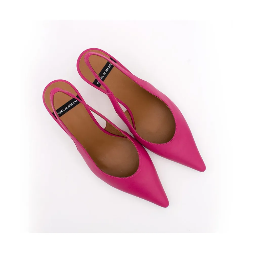ANGEL ALARCON Monicamin - Leather High Heel Slingback Stilleto<Vrouwen Heeled Shoes