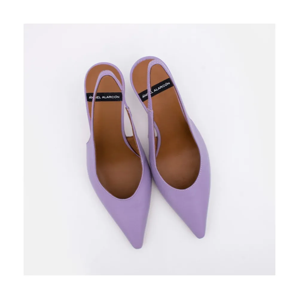 ANGEL ALARCON Monicamin - Leather High Heel Slingback Stilleto<Vrouwen Heeled Shoes