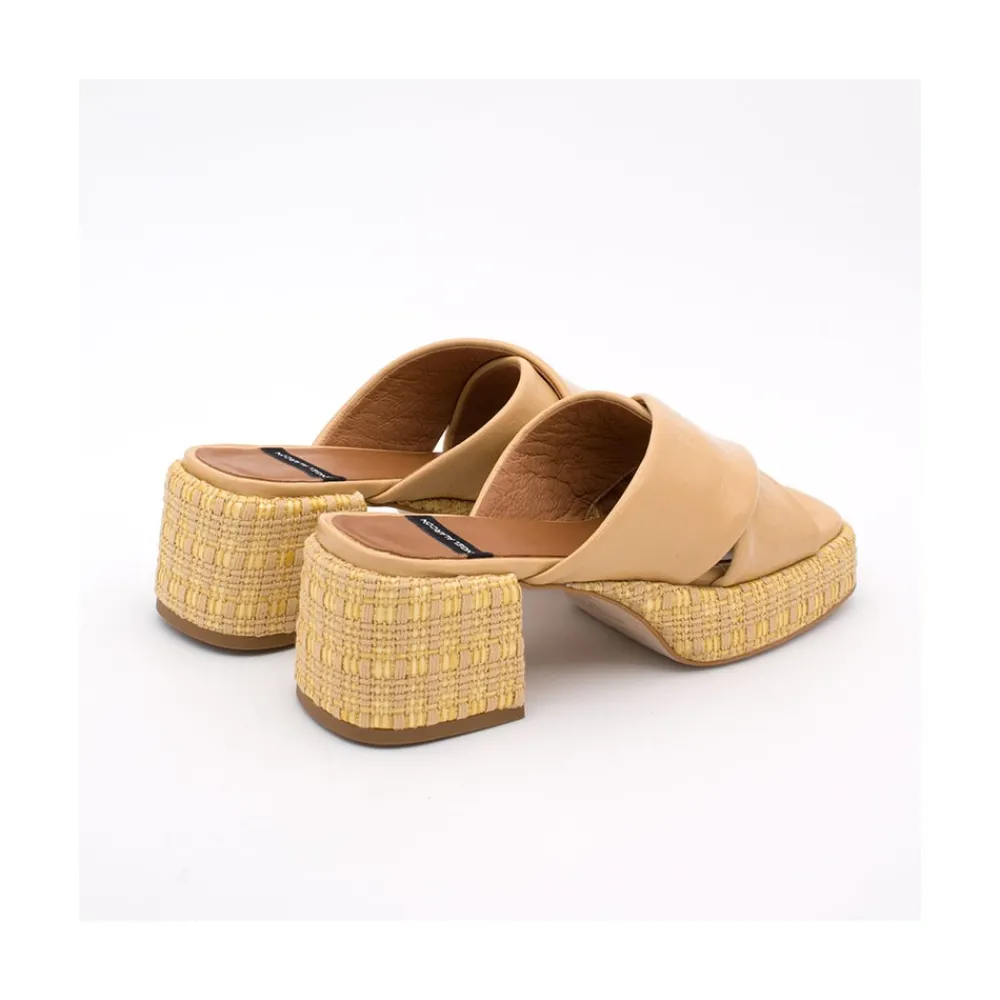 ANGEL ALARCON Muses - Mule With Wide Heel And Platform<Vrouwen Sandals