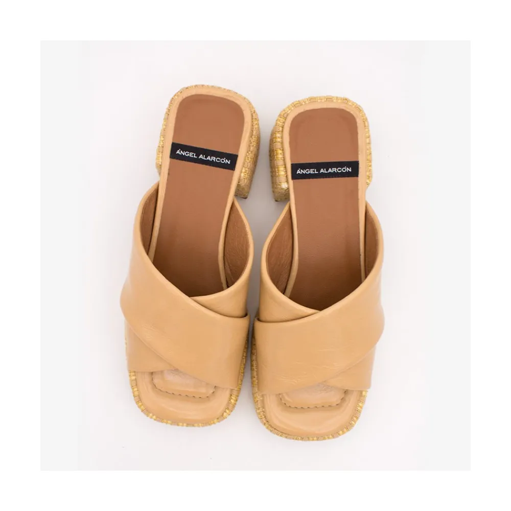 ANGEL ALARCON Muses - Mule With Wide Heel And Platform<Vrouwen Sandals