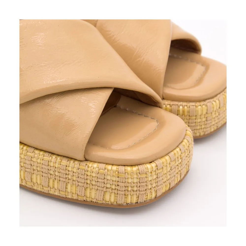 ANGEL ALARCON Muses - Mule With Wide Heel And Platform<Vrouwen Sandals