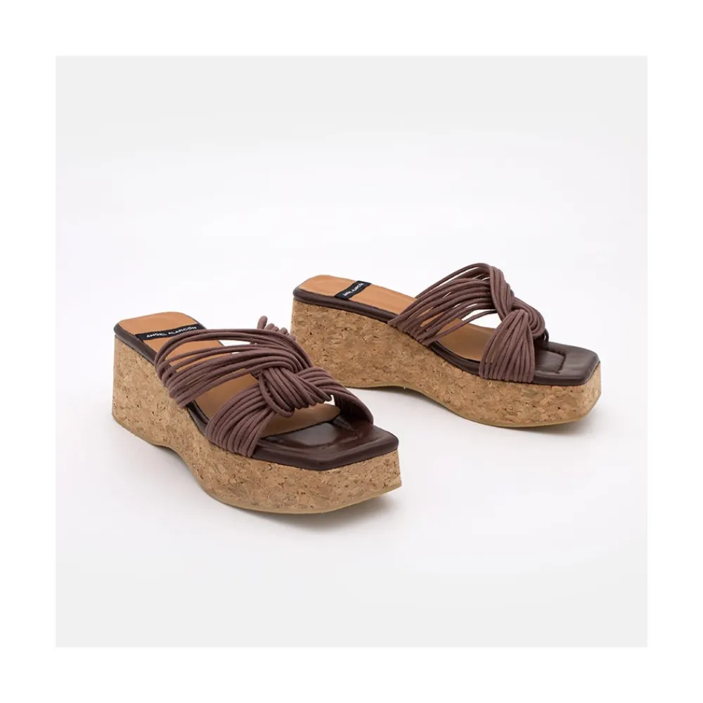 ANGEL ALARCON Nancy - Cork Wedge Sandals<Vrouwen Last Units