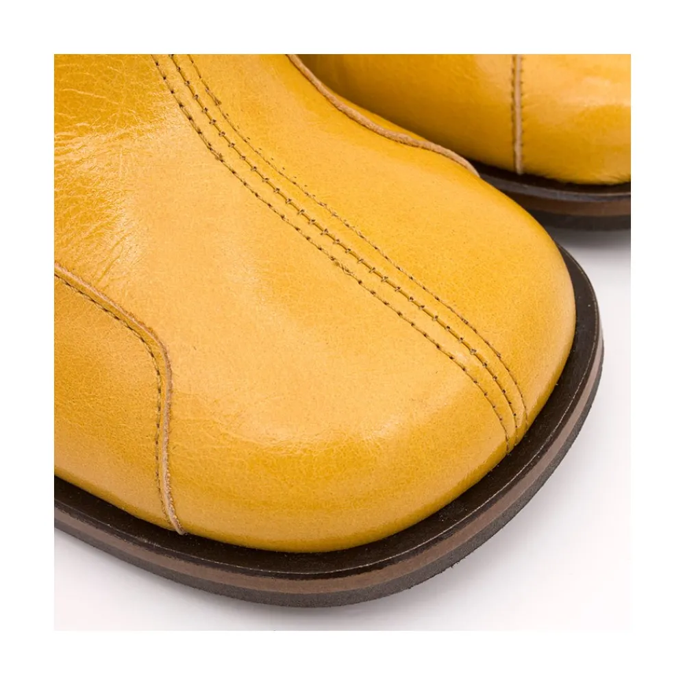 ANGEL ALARCON Nathalia - Shiny Leather Ankle Boots With Duotone Ornament<Vrouwen Last Units