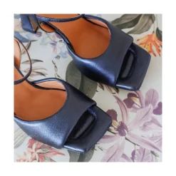 ANGEL ALARCON Nicole - Heeled Women S Sandals<Vrouwen Metallized Shoes
