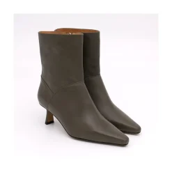 ANGEL ALARCON Nina - Leather Slow Heel Ankel Boots<Vrouwen Boots And Booties