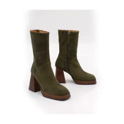 ANGEL ALARCON Olama - Comfortable Women S Chunky Heels And Platform Suede Boots<Vrouwen Last Units