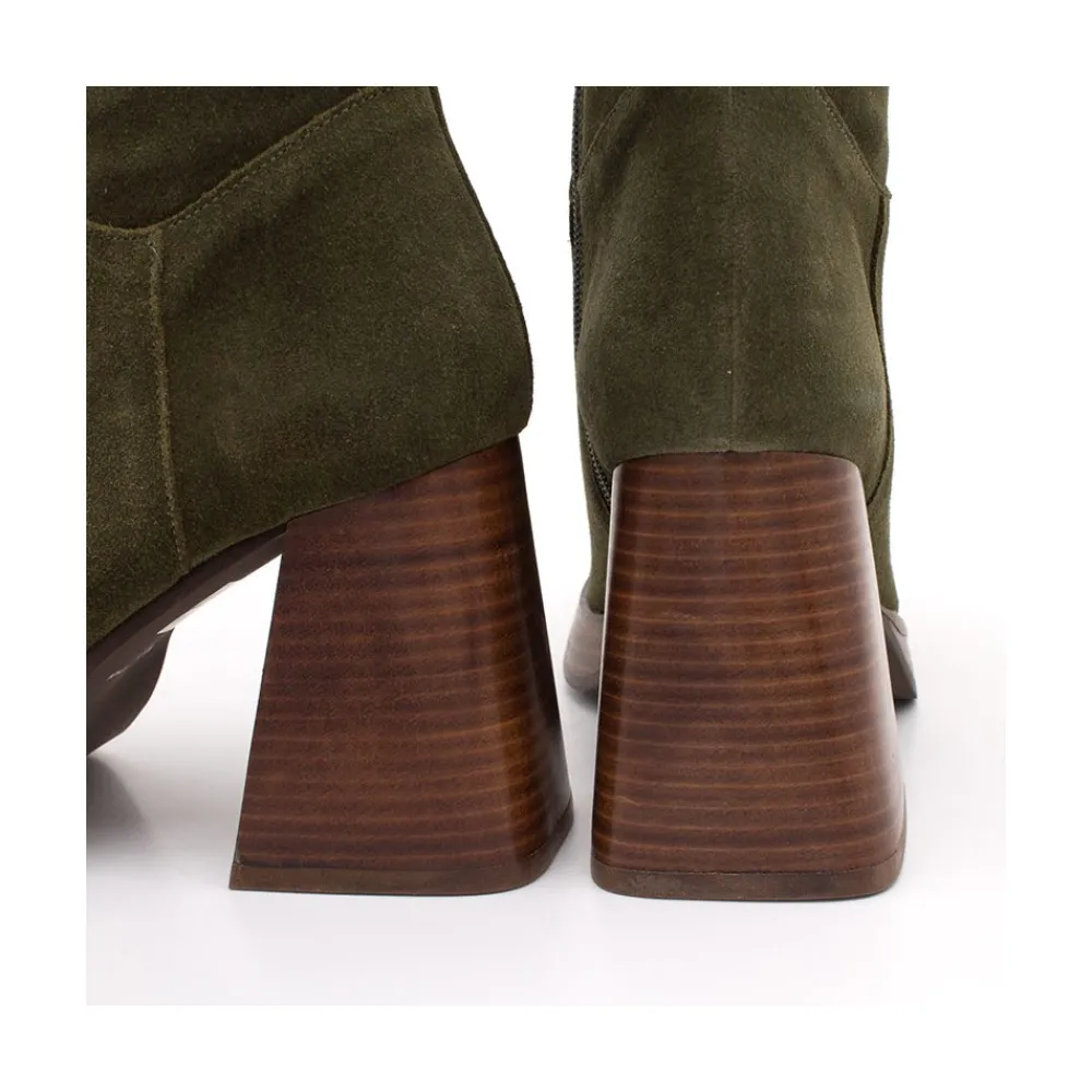 ANGEL ALARCON Olama - Comfortable Women S Chunky Heels And Platform Suede Boots<Vrouwen Last Units