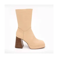 ANGEL ALARCON Olama - Comfortable Women S Chunky Heels And Platform Leather Boots<Vrouwen Last Units