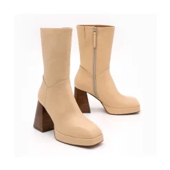 ANGEL ALARCON Olama - Comfortable Women S Chunky Heels And Platform Leather Boots<Vrouwen Last Units