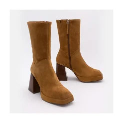 ANGEL ALARCON Olama - Comfortable Women S Chunky Heels And Platform Suede Boots<Vrouwen Last Units