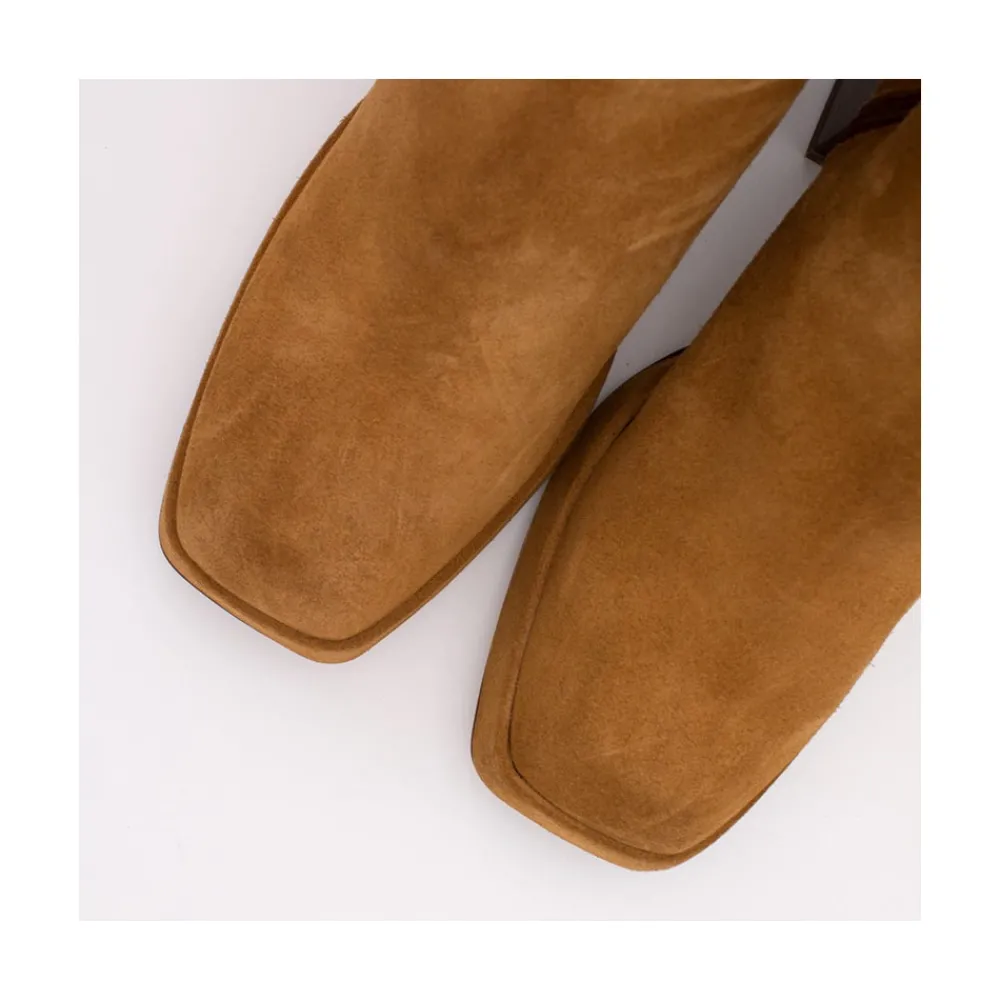 ANGEL ALARCON Olama - Comfortable Women S Chunky Heels And Platform Suede Boots<Vrouwen Last Units
