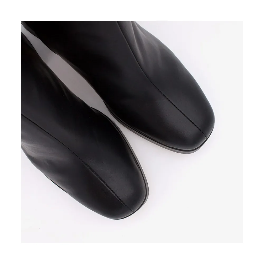 ANGEL ALARCON Olwen - Leather Booties With Block Heel And Platform<Vrouwen Heeled Shoes