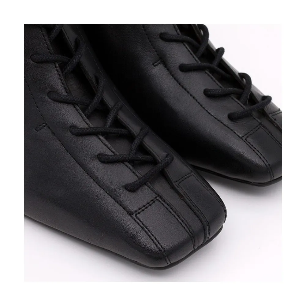 ANGEL ALARCON Pacuare - Ankle Boots With Laces And Zipper, Wide Heels<Vrouwen Boots And Booties