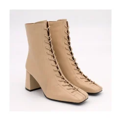 ANGEL ALARCON Pacuare - Ankle Boots With Laces And Zipper, Wide Heels<Vrouwen Heeled Shoes
