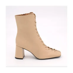 ANGEL ALARCON Pacuare - Ankle Boots With Laces And Zipper, Wide Heels<Vrouwen Heeled Shoes