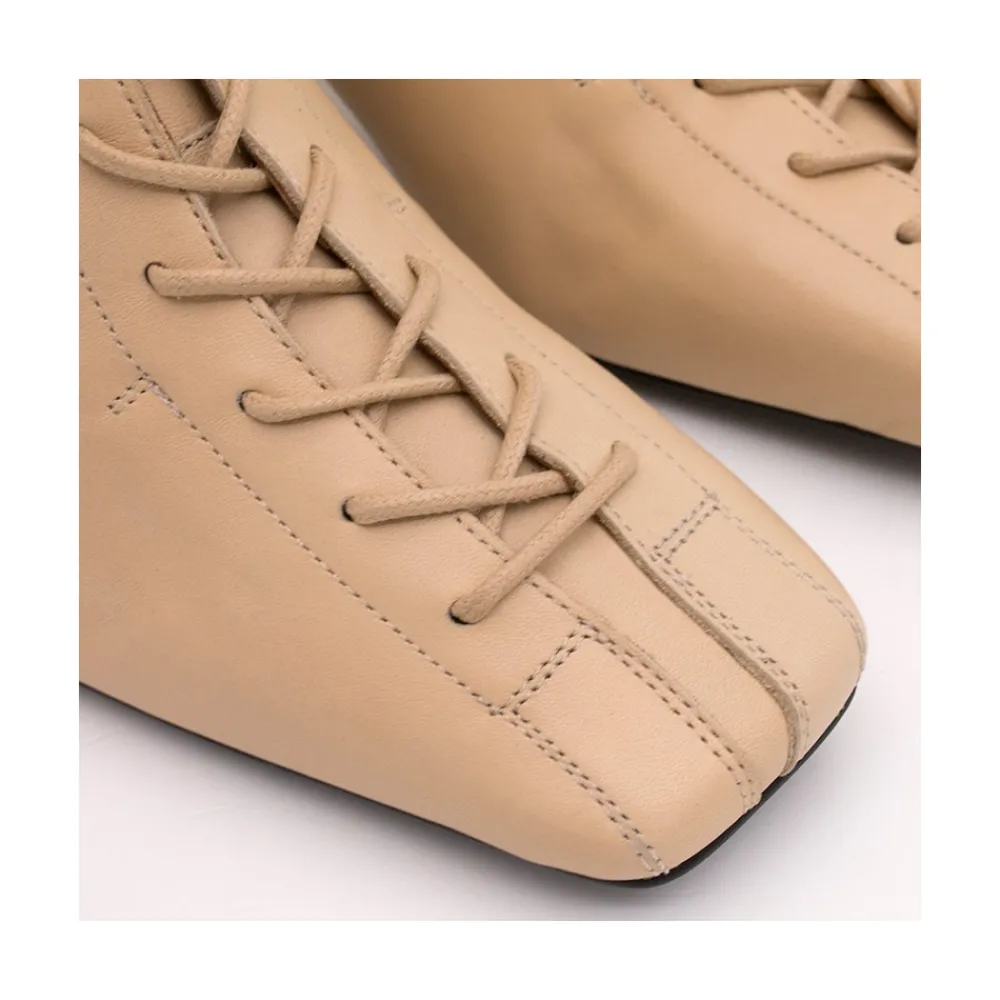 ANGEL ALARCON Pacuare - Ankle Boots With Laces And Zipper, Wide Heels<Vrouwen Heeled Shoes