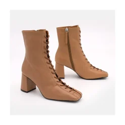 ANGEL ALARCON Pacuare - Ankle Boots With Laces And Zipper, Wide Heels<Vrouwen Heeled Shoes
