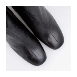 ANGEL ALARCON Parsons - Women S Metallized Leather Booties With Comfortable Low Heels<Vrouwen Metallized Shoes