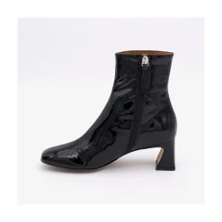 ANGEL ALARCON Parsons - Women S Metallized Leather Booties With Comfortable Low Heels<Vrouwen Last Units