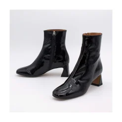 ANGEL ALARCON Parsons - Women S Metallized Leather Booties With Comfortable Low Heels<Vrouwen Last Units