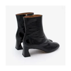 ANGEL ALARCON Parsons - Women S Shinny Leather Booties With Comfortable Low Heels<Vrouwen Boots And Booties