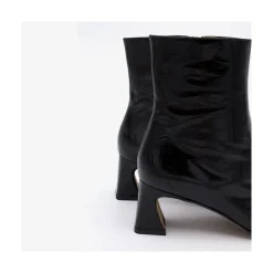 ANGEL ALARCON Parsons - Women S Shinny Leather Booties With Comfortable Low Heels<Vrouwen Boots And Booties